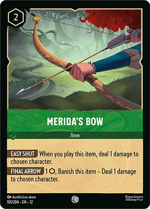 Image for Merida's Bow (101/204) (Cold Foil) [Wilds Unknown] - Disney Lorcana