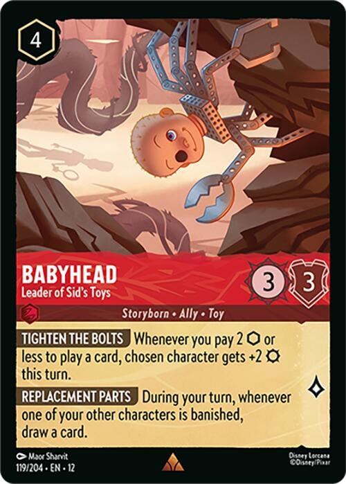 Image for Babyhead - Leader of Sid's Toys (119/204) (Cold Foil) [Wilds Unknown] - Disney Lorcana