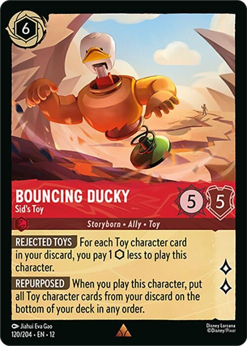 Image for Bouncing Ducky - Sid's Toy (120/204) [Wilds Unknown] - Disney Lorcana
