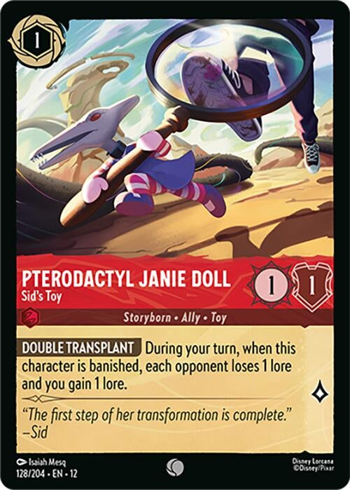 Image for Pterodactyl Janie Doll - Sid's Toy (128/204) [Wilds Unknown] - Disney Lorcana