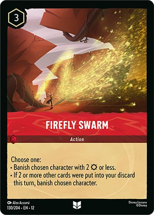 Image for Firefly Swarm (130/204) (Cold Foil) [Wilds Unknown] - Disney Lorcana