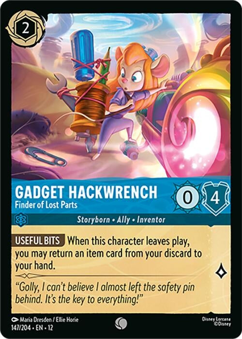 Image for Gadget Hackwrench - Finder of Lost Parts (147/204) (Cold Foil) [Wilds Unknown] - Disney Lorcana