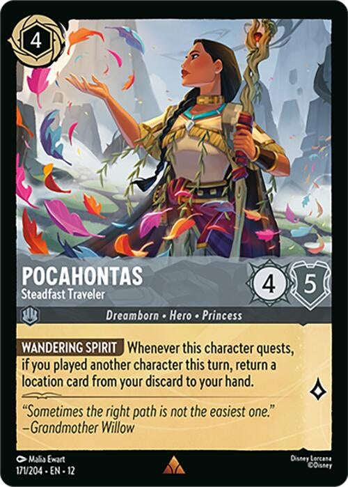 Image for Pocahontas - Steadfast Traveler (171/204) [Wilds Unknown] - Disney Lorcana