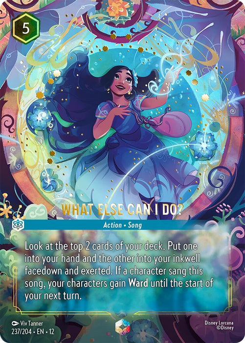 Image for What Else Can I Do? (Enchanted) (237/204) (Holofoil) [Wilds Unknown] - Disney Lorcana