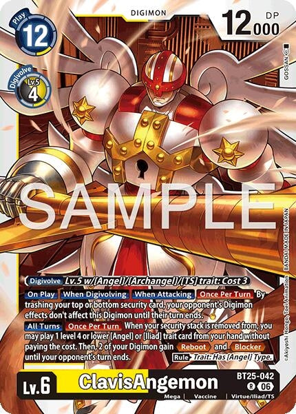 Image for ClavisAngemon (BT25-042 R) (Foil) [Dual Revolution] - Digimon Card Game