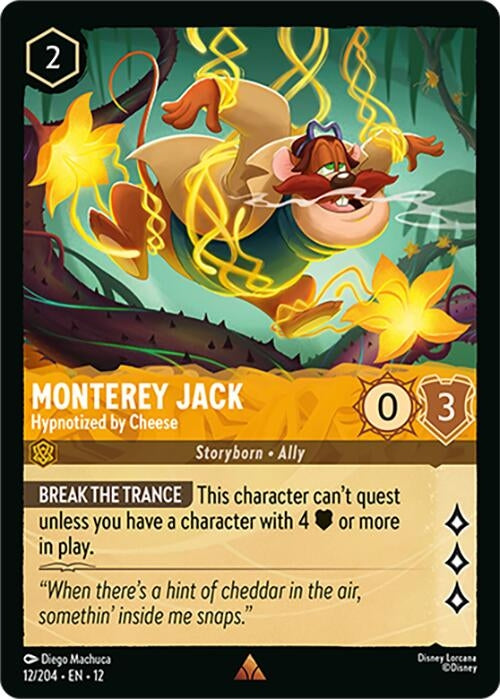 Image for Monterey Jack - Hypnotized by Cheese (12/204) [Wilds Unknown] - Disney Lorcana
