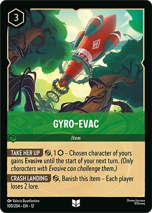 Image for Gyro-Evac (100/204) (Cold Foil) [Wilds Unknown] - Disney Lorcana