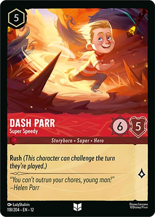 Image for Dash Parr - Super Speedy (118/204) (Cold Foil) [Wilds Unknown] - Disney Lorcana
