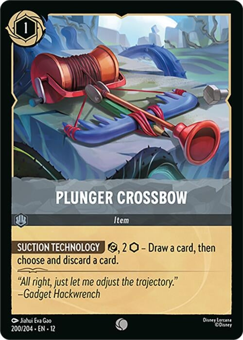 Image for Plunger Crossbow (200/204) (Cold Foil) [Wilds Unknown] - Disney Lorcana