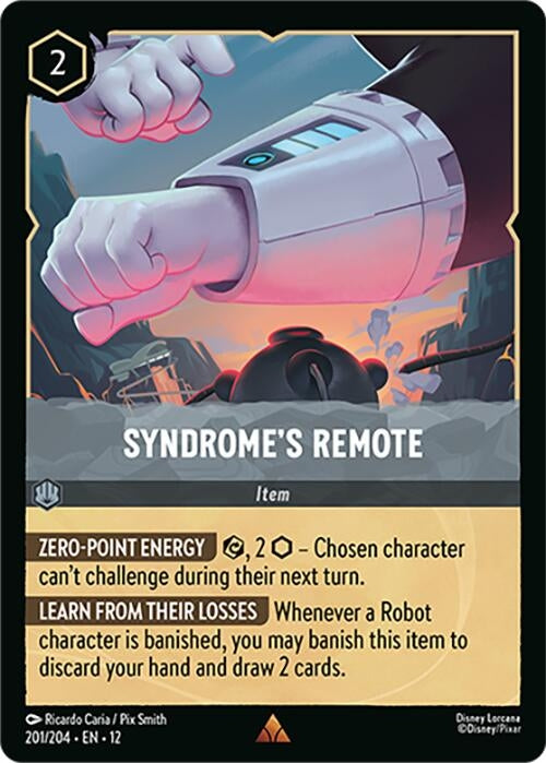 Image for Syndrome's Remote (201/204) (Cold Foil) [Wilds Unknown] - Disney Lorcana