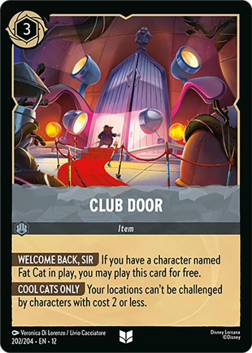 Image for Club Door (202/204) (Cold Foil) [Wilds Unknown] - Disney Lorcana