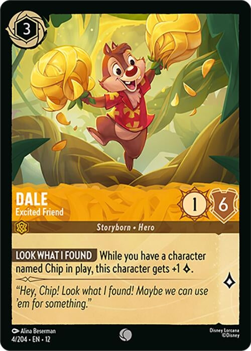 Image for Dale - Excited Friend (4/204) (Cold Foil) [Wilds Unknown] - Disney Lorcana
