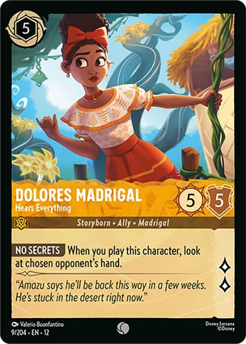 Image for Dolores Madrigal - Hears Everything (9/204) [Wilds Unknown] - Disney Lorcana
