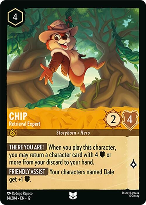 Image for Chip - Retrieval Expert (14/204) (Cold Foil) [Wilds Unknown] - Disney Lorcana