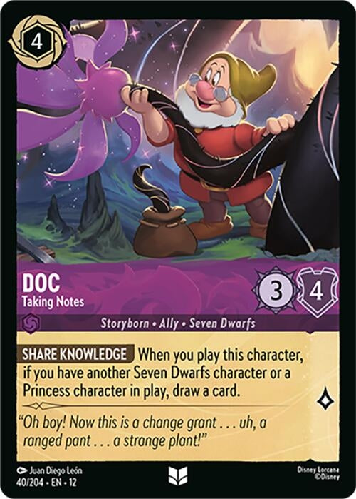 Image for Doc - Taking Notes (40/204) [Wilds Unknown] - Disney Lorcana