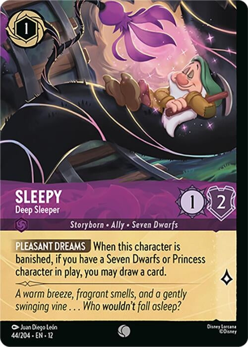 Image for Sleepy - Deep Sleeper (Foil) (44/204) (Cold Foil) [Wilds Unknown] - Disney Lorcana