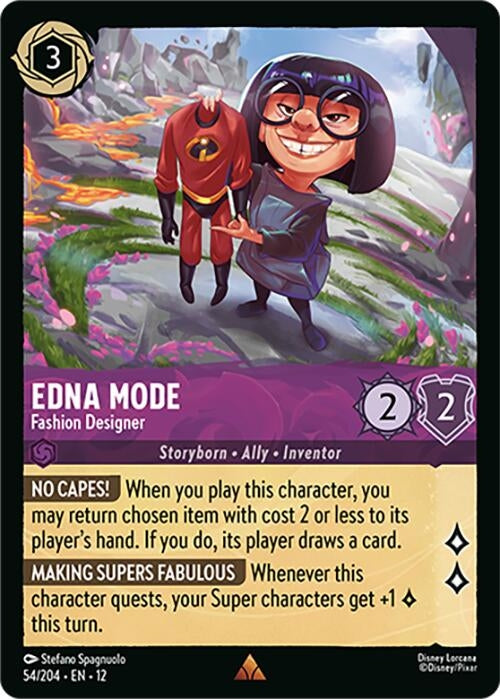 Image for Edna Mode - Fashion Designer (54/204) (Cold Foil) [Wilds Unknown] - Disney Lorcana