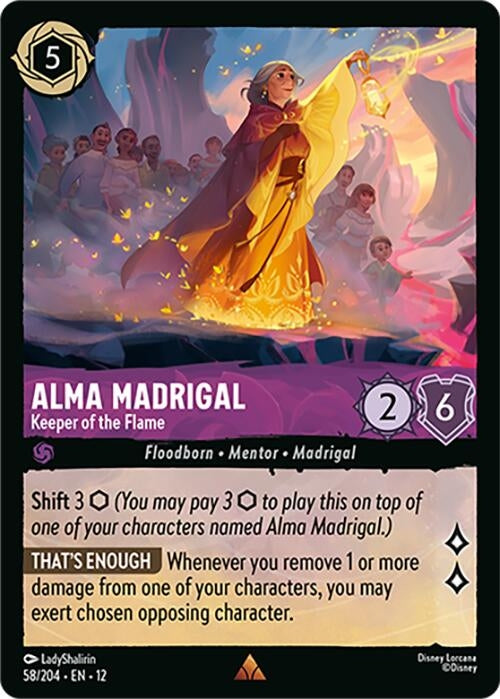 Image for Alma Madrigal - Keeper of the Flame (58/204) [Wilds Unknown] - Disney Lorcana