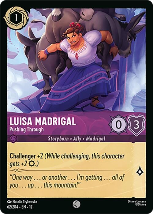 Image for Luisa Madrigal - Pushing Through (62/204) (Cold Foil) [Wilds Unknown] - Disney Lorcana