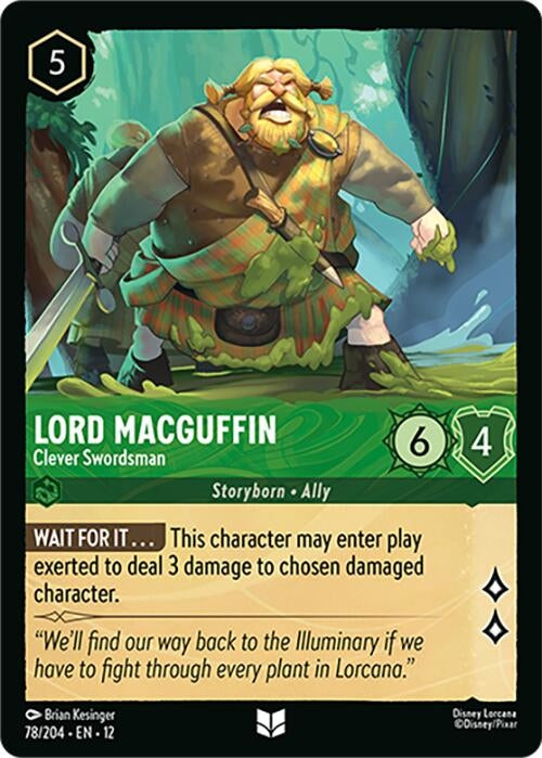 Image for Lord MacGuffin - Clever Swordsman (78/204) (Cold Foil) [Wilds Unknown] - Disney Lorcana
