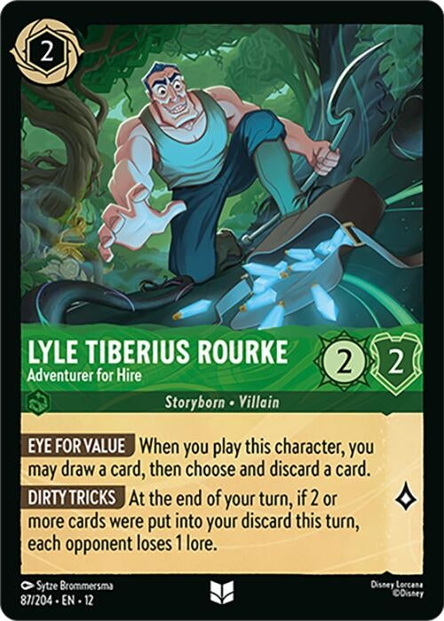 Image for Lyle Tiberius Rourke - Adventurer for Hire (87/204) [Wilds Unknown] - Disney Lorcana