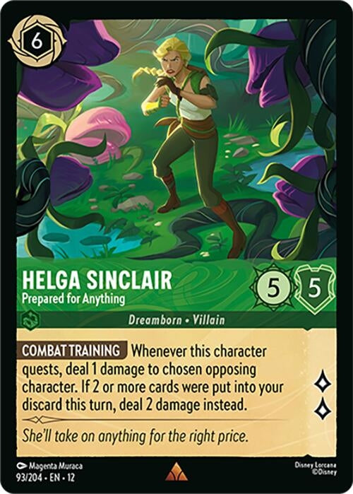 Image for Helga Sinclair - Prepared for Anything (93/204) (Cold Foil) [Wilds Unknown] - Disney Lorcana