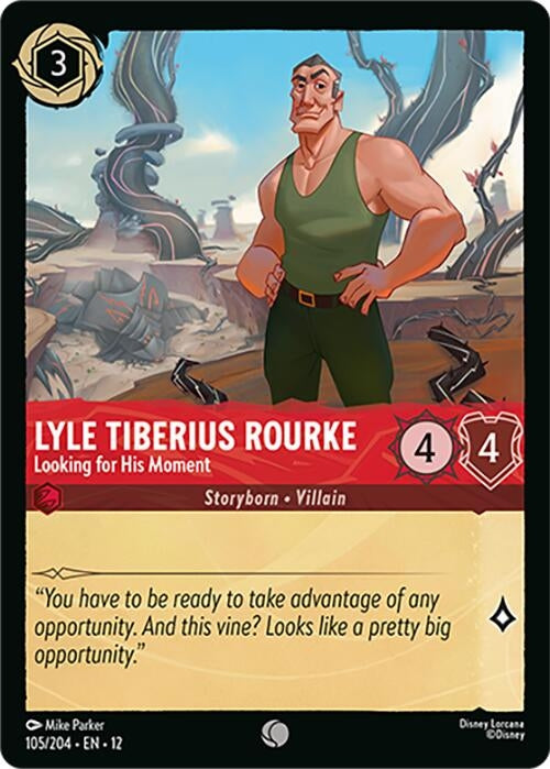 Image for Lyle Tiberius Rourke - Looking for His Moment (105/204) (Cold Foil) [Wilds Unknown] - Disney Lorcana