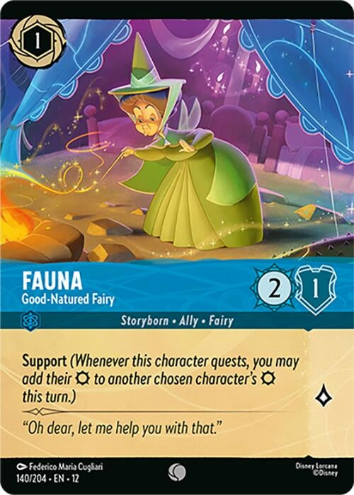 Image for Fauna - Good-Natured Fairy (Foil) (140/204) (Cold Foil) [Wilds Unknown] - Disney Lorcana