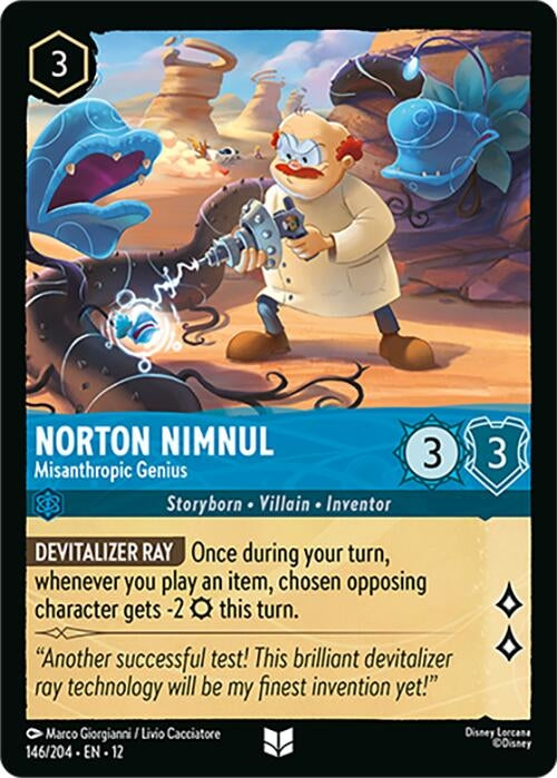 Image for Norton Nimnul - Misanthropic Genius (146/204) [Wilds Unknown] - Disney Lorcana