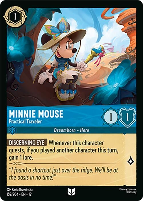 Image for Minnie Mouse - Practical Traveler (159/204) (Cold Foil) [Wilds Unknown] - Disney Lorcana