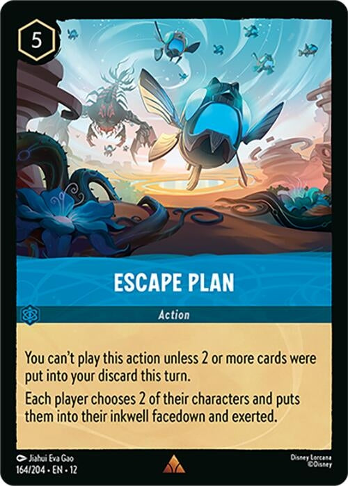 Image for Escape Plan (164/204) (Cold Foil) [Wilds Unknown] - Disney Lorcana