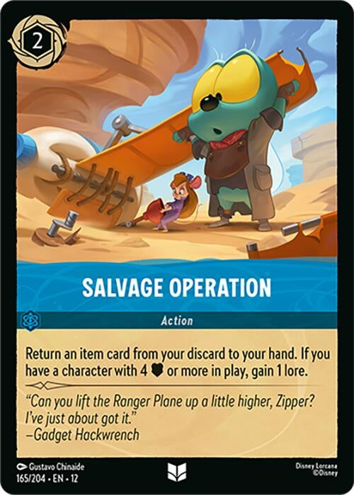 Image for Salvage Operation (165/204) [Wilds Unknown] - Disney Lorcana