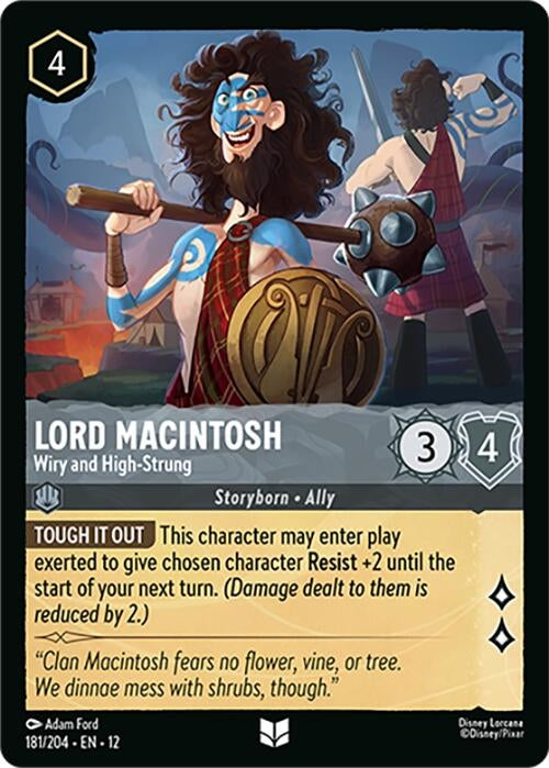 Image for Lord Macintosh - Wiry and High-Strung (181/204) (Cold Foil) [Wilds Unknown] - Disney Lorcana