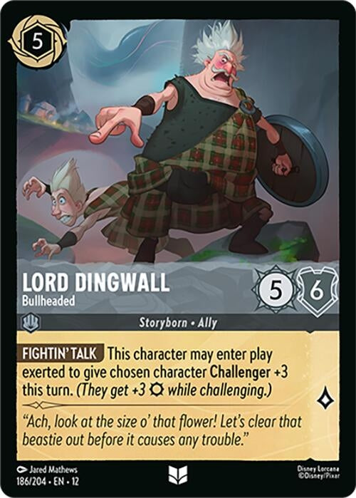 Image for Lord Dingwall - Bullheaded (186/204) (Cold Foil) [Wilds Unknown] - Disney Lorcana