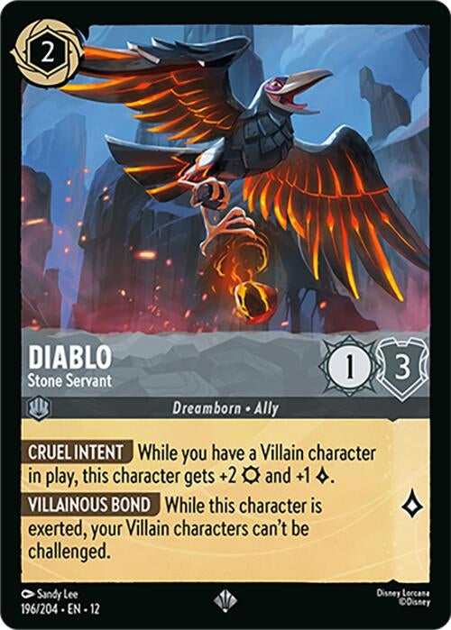 Image for Diablo - Stone Servant (196/204) (Cold Foil) [Wilds Unknown] - Disney Lorcana