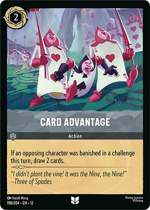 Image for Card Advantage (198/204) (Cold Foil) [Wilds Unknown] - Disney Lorcana
