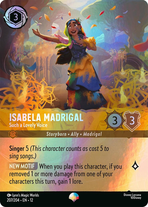 Image for Isabela Madrigal - Such a Lovely Voice (Epic) (207/204) (Holofoil) [Wilds Unknown] - Disney Lorcana