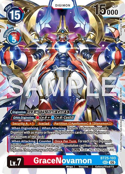 Image for GraceNovamon (BT25-103 SEC) (Foil) [Dual Revolution] - Digimon Card Game