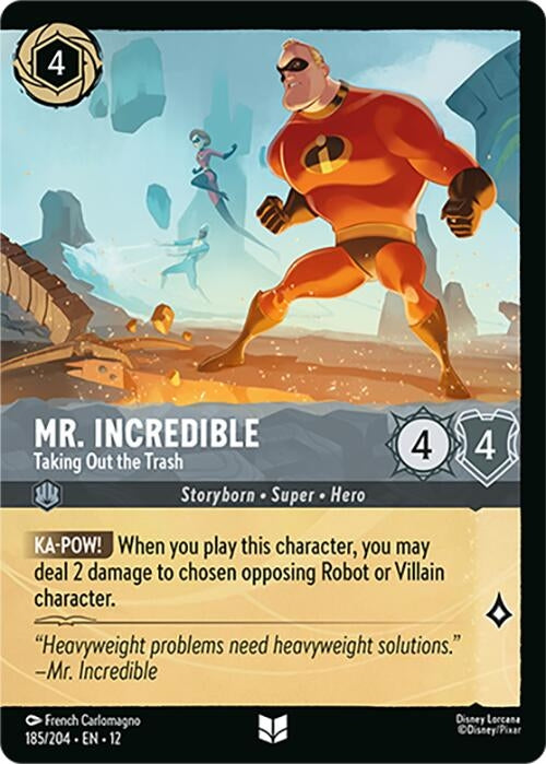 Image for Mr. Incredible - Taking Out the Trash (Foil) (185/204) (Cold Foil) [Wilds Unknown] - Disney Lorcana