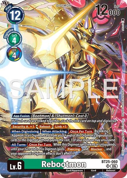Image for Rebootmon (BT25-060 SR) (Foil) [Dual Revolution] - Digimon Card Game