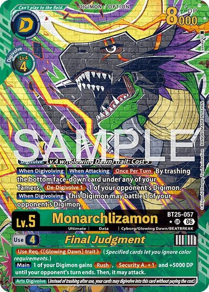 Image for Monarchlizamon // Final Judgement (Alternate Art) (BT25-057 UR) (Foil) [Dual Revolution] - Digimon Card Game