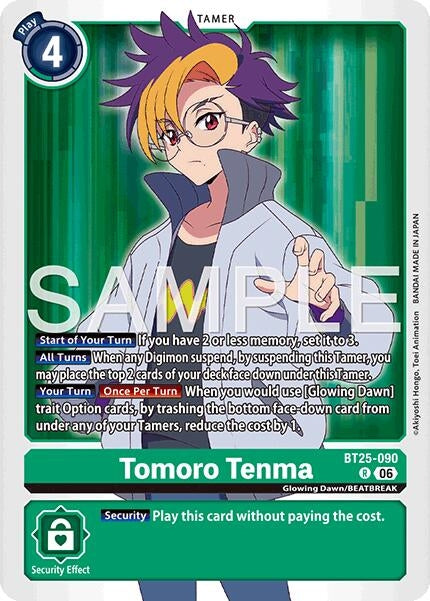 Image for Tomoro Tenma (BT25-090 R) (Foil) [Dual Revolution] - Digimon Card Game
