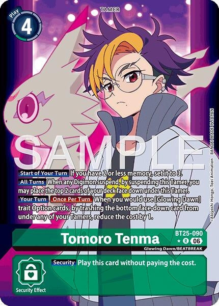 Image for Tomoro Tenma (Alternate Art) (BT25-090 R) (Foil) [Dual Revolution] - Digimon Card Game