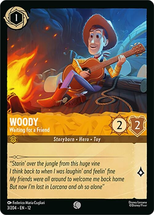Image for Woody - Waiting for a Friend (3/204) [Wilds Unknown] - Disney Lorcana