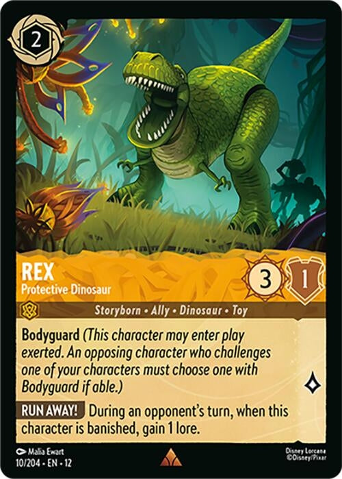 Image for Rex - Protective Dinosaur (10/204) (Cold Foil) [Wilds Unknown] - Disney Lorcana