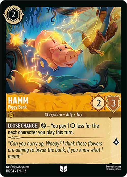 Image for Hamm - Piggy Bank (11/204) (Cold Foil) [Wilds Unknown] - Disney Lorcana