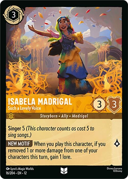 Image for Isabela Madrigal - Such a Lovely Voice (16/204) (Cold Foil) [Wilds Unknown] - Disney Lorcana