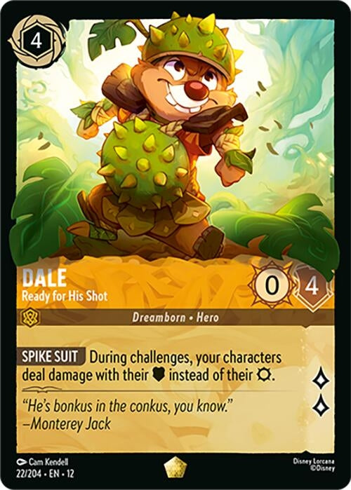 Image for Dale - Ready for His Shot (22/204) (Cold Foil) [Wilds Unknown] - Disney Lorcana