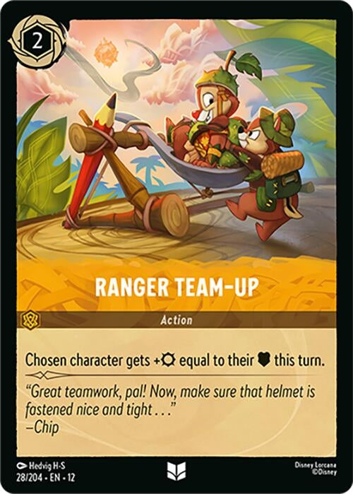 Image for Ranger Team-Up (28/204) (Cold Foil) [Wilds Unknown] - Disney Lorcana