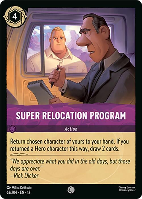 Image for Super Relocation Program (63/204) (Cold Foil) [Wilds Unknown] - Disney Lorcana
